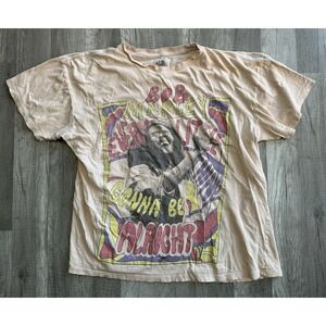 Zion Roots Where Bob Marley Graphic T-shirt Size S/M  Loose Fit